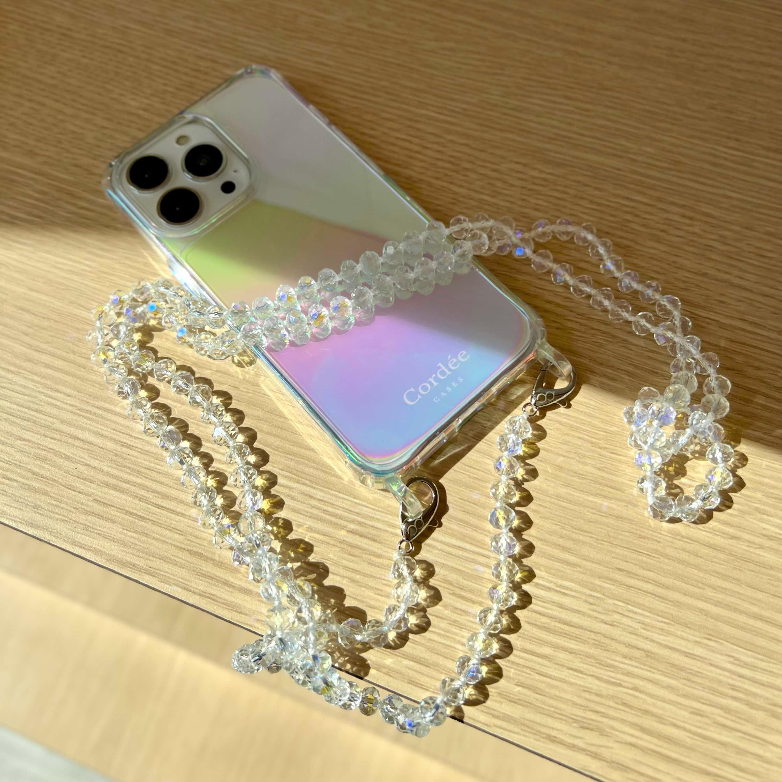 Aria Phone Chain Clear