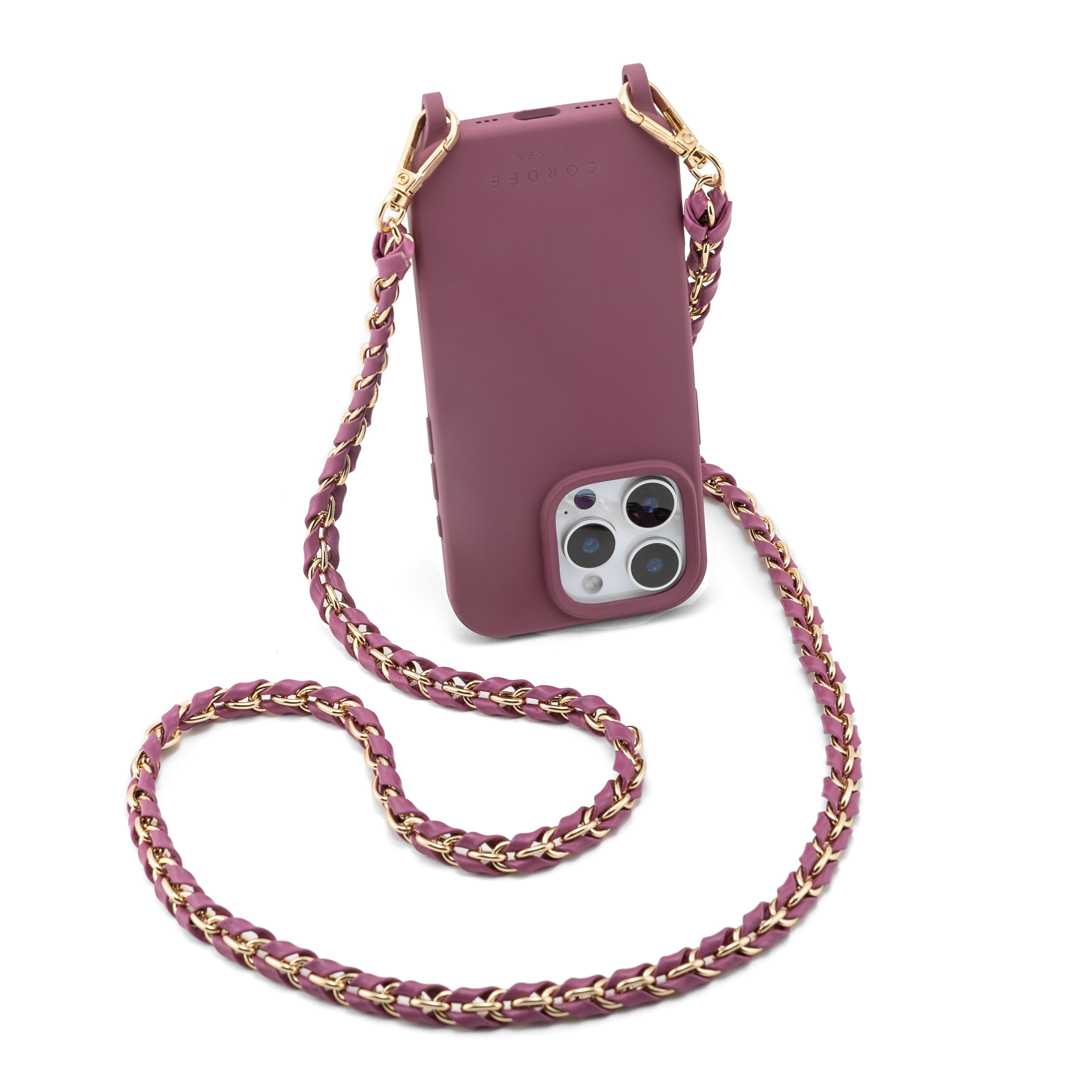 Emi Phone Chain Set Burgundy