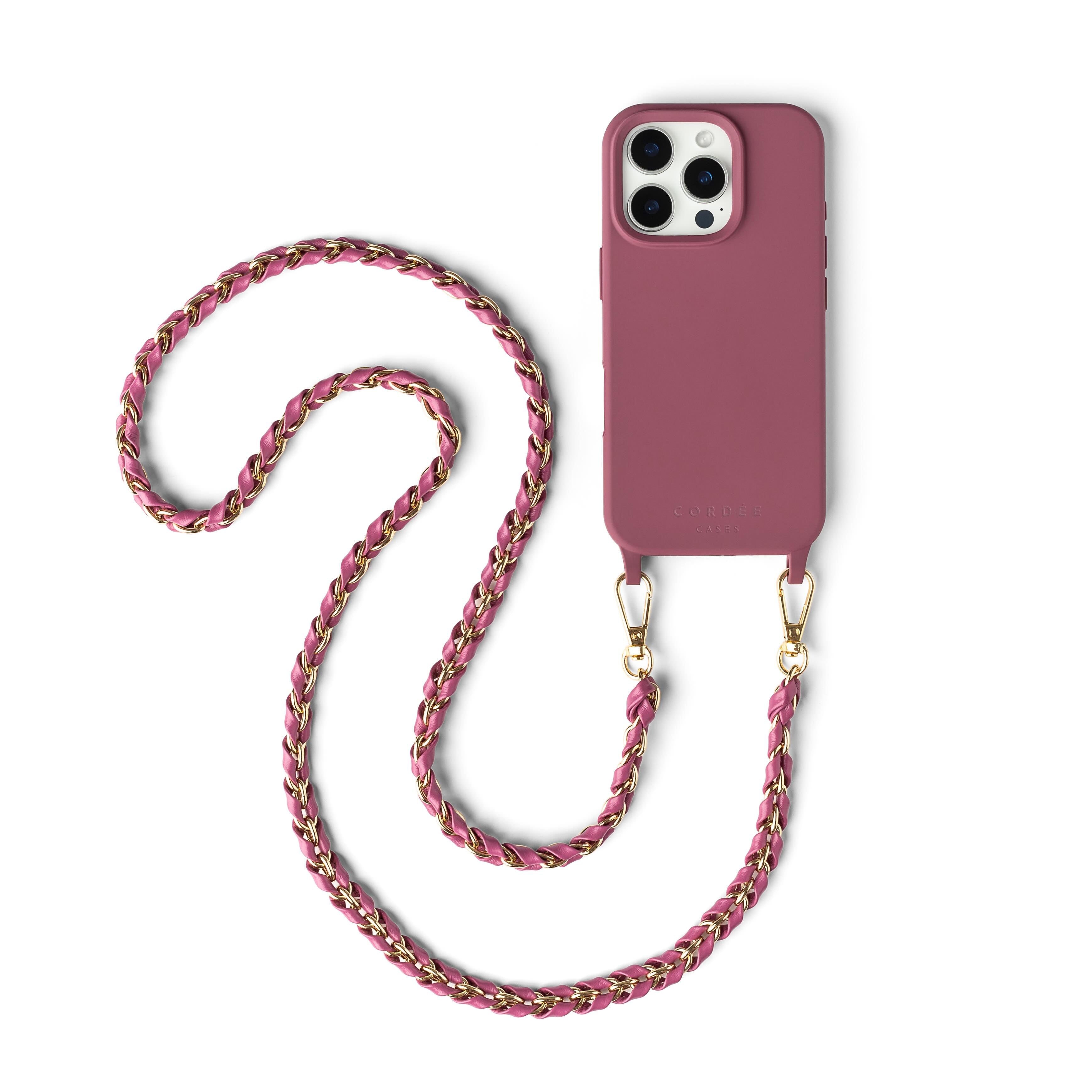 Emi Phone Chain Set Burgundy