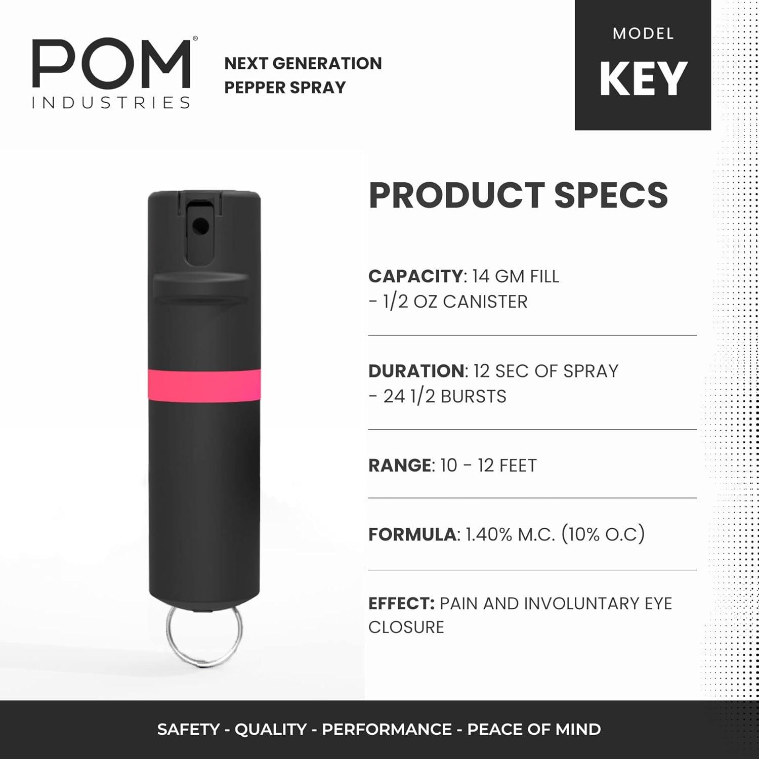 POM Pepper Spray Black