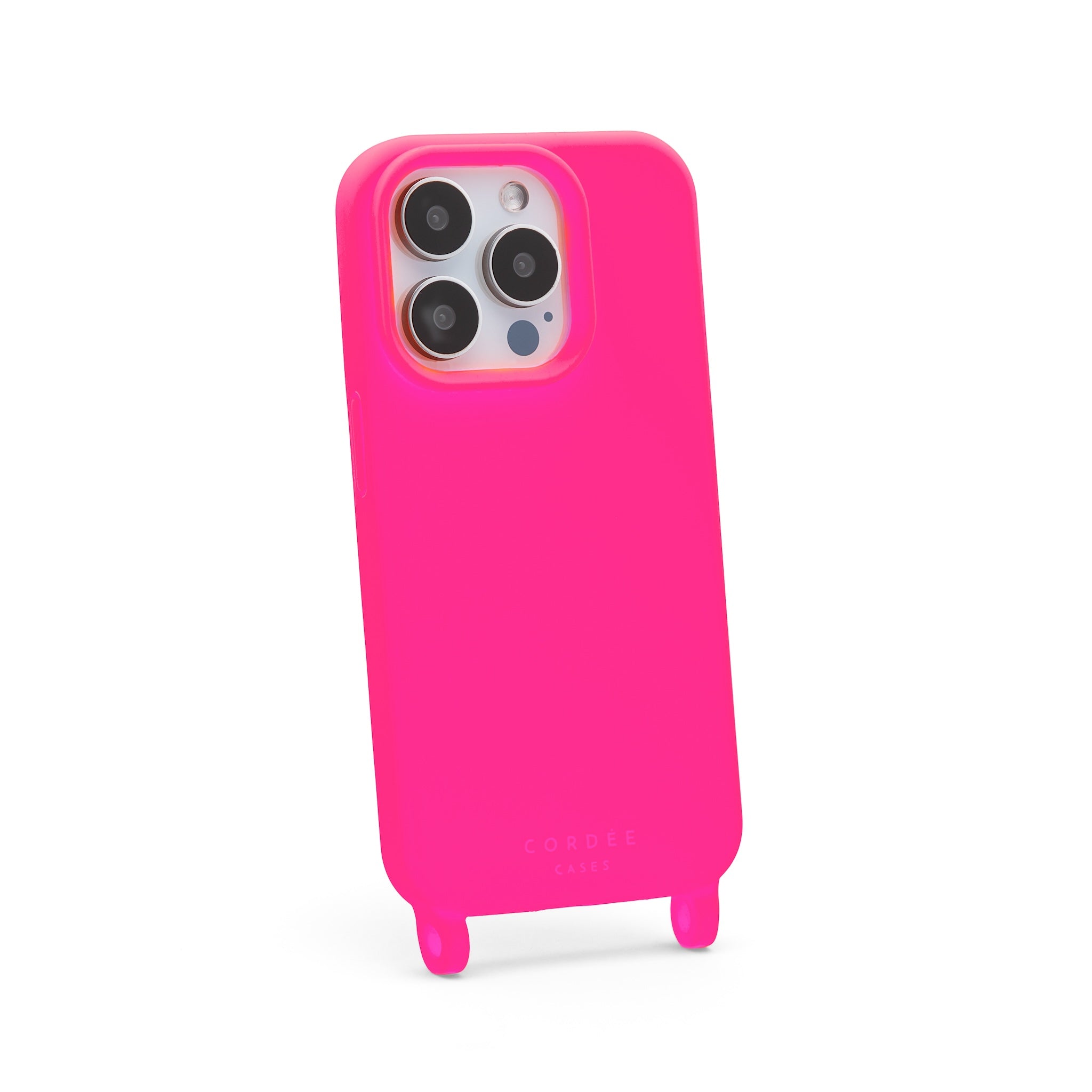 Silicone iPhone Case Neon Pink