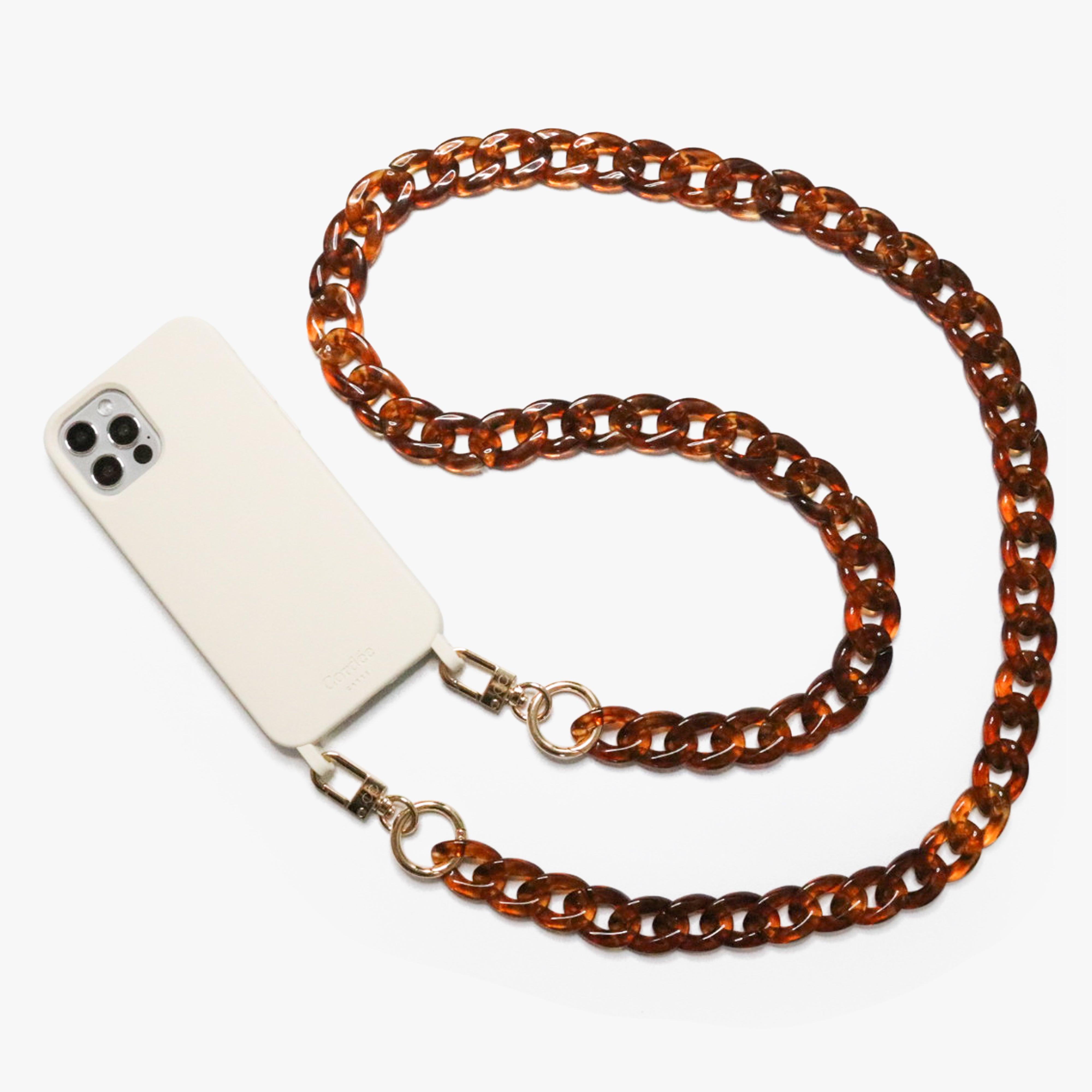 Curby Phone Chain Tortoise – Cordée Cases