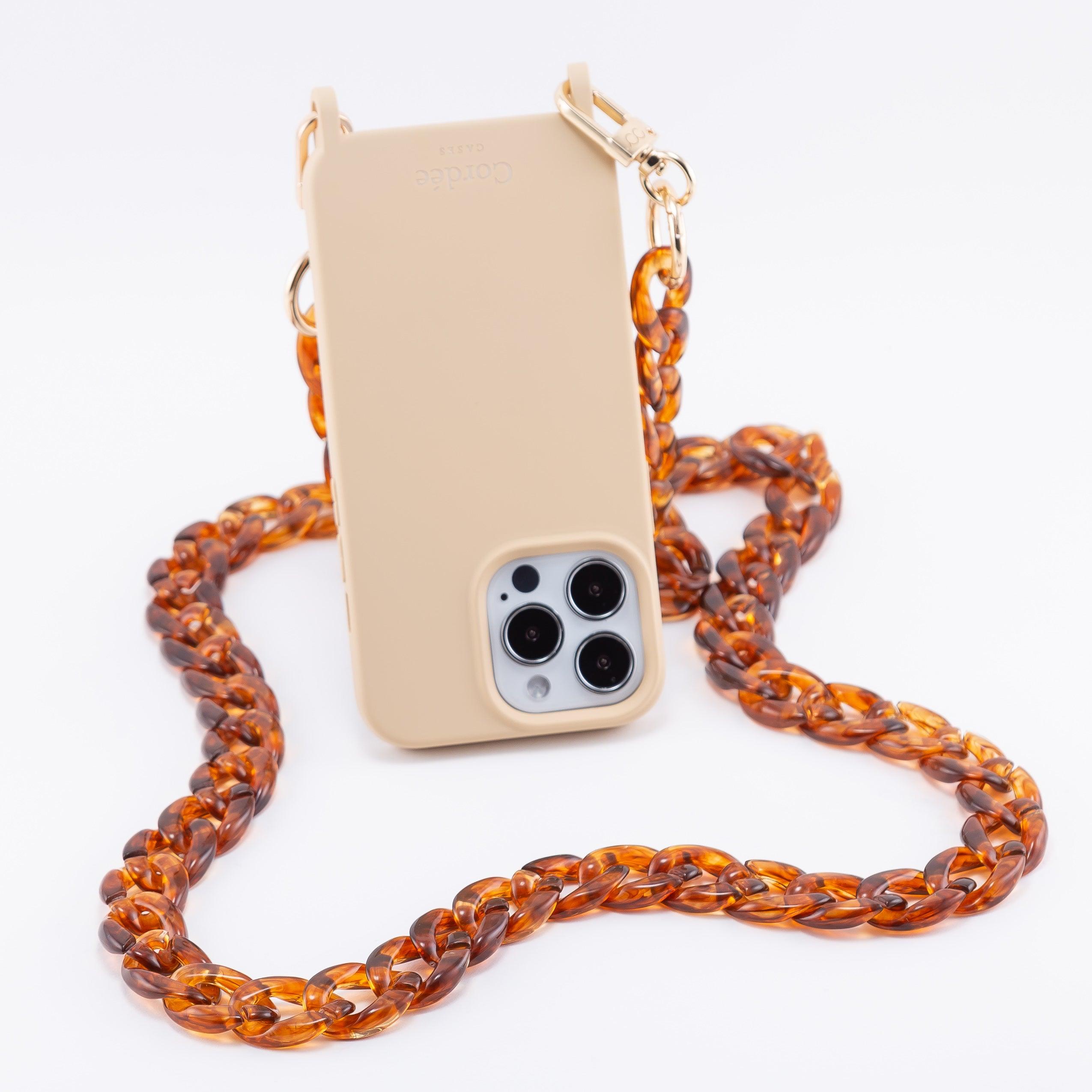 Curby Phone Chain Tortoise – Cordée Cases